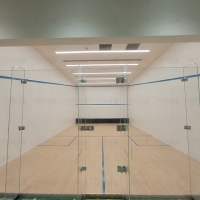 天津?qū)嶒?yàn)學(xué)校兩套批蕩式壁球館